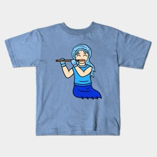 Cute flutist Kids T-Shirt